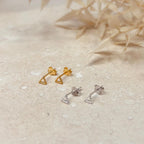 Triangle Outline Studs Earrings