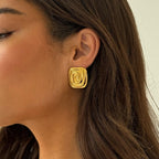Aurelia Spiral Gold Earrings