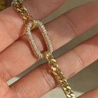 Radiant White Crystals Bracelet