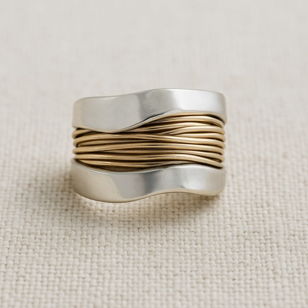 Mixed Metal Thread Ring