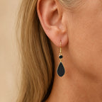 Dazzling Black Drop Earrings