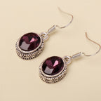 Opulent Oval Pearl Sterling Earrings