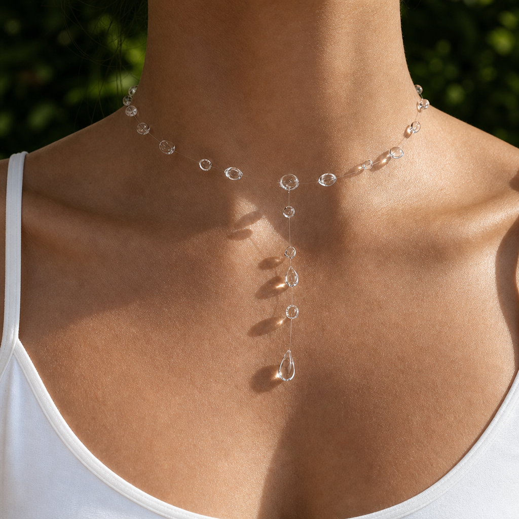 Sirène Clear Drops Necklace