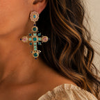 Bold Cross Statement Earrings