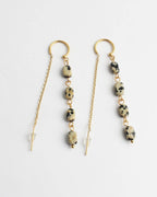 Speckled Stone Drop Earrings