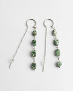 Speckled Stone Drop Earrings