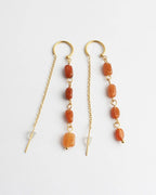 Speckled Stone Drop Earrings