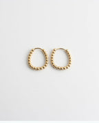 Statement Dotted Hoop Earrings