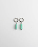 Toned Stone Bar Earrings