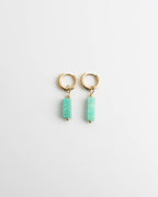 Toned Stone Bar Earrings
