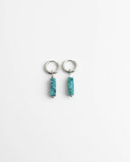 Toned Stone Bar Earrings