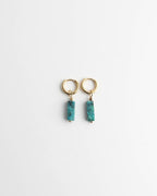 Toned Stone Bar Earrings