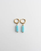 Toned Stone Bar Earrings