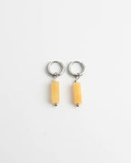 Toned Stone Bar Earrings