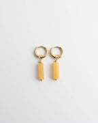 Toned Stone Bar Earrings