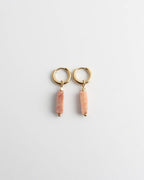 Toned Stone Bar Earrings