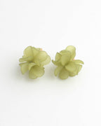 Gold Flower Hoop Earrings