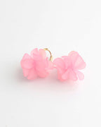 Gold Flower Hoop Earrings