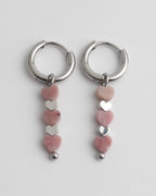 Triple Heart Earrings