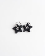 Toned Crystal Star Earrings
