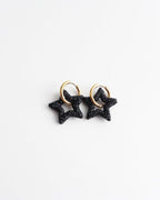 Toned Crystal Star Earrings