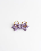 Toned Crystal Star Earrings