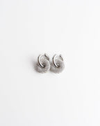 Crystal Circle Drop Earrings