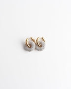 Crystal Circle Drop Earrings