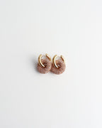 Crystal Circle Drop Earrings