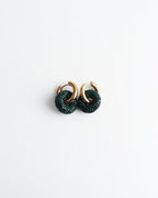 Crystal Circle Drop Earrings