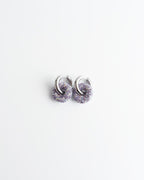Crystal Circle Drop Earrings