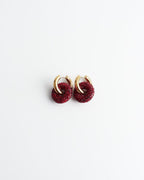 Crystal Circle Drop Earrings