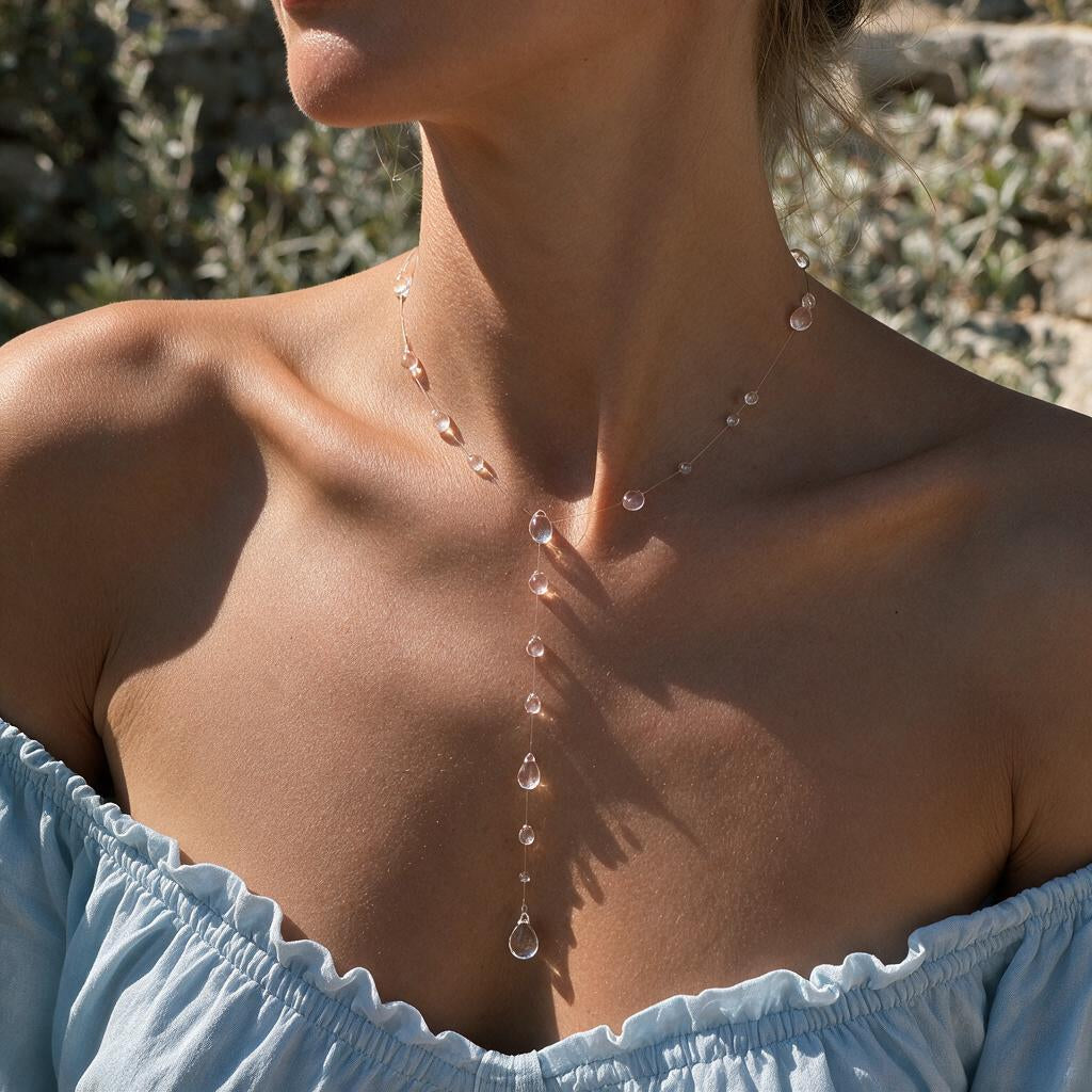 Rivière Y Shape Drops Necklace