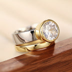 Luxe Round Solitaire Ring Set