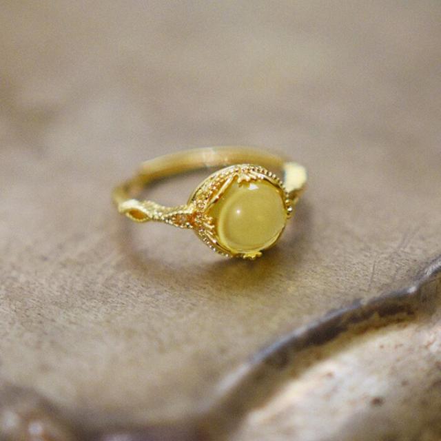 Golden Citrine Vintage Ring