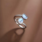 Opal Cat Wrap Ring