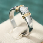 Luxe Zirconia Inlaid Ring