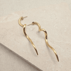 Everyday Gold Statement Swirl Earrings