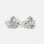 Opal Flower Stud Earrings