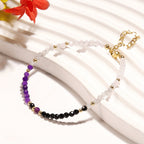 Natural Moonstone and Sunstone Bracelet
