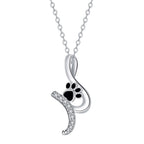 Paw Print Pendant Necklace