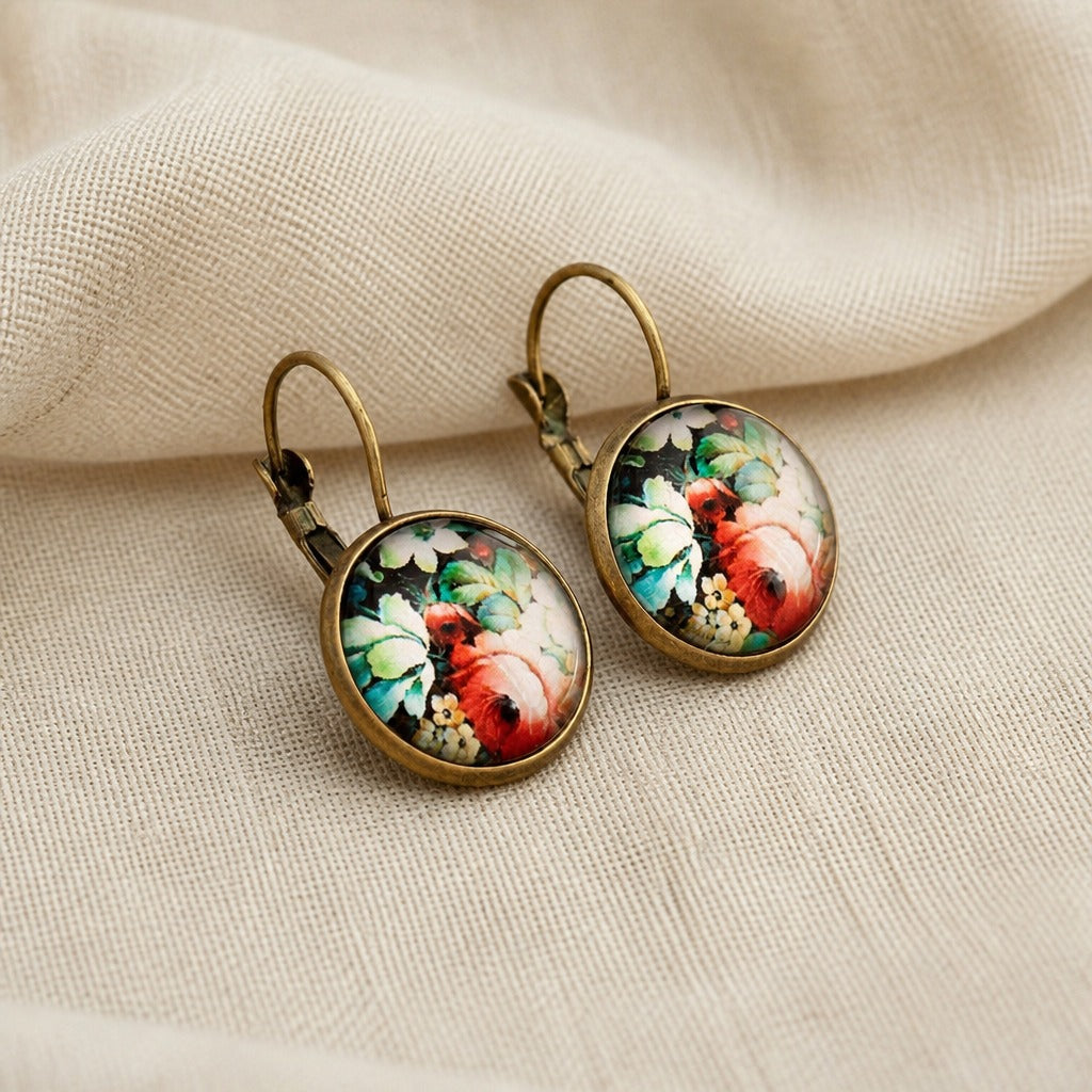 Antique Blossom Statement Earrings