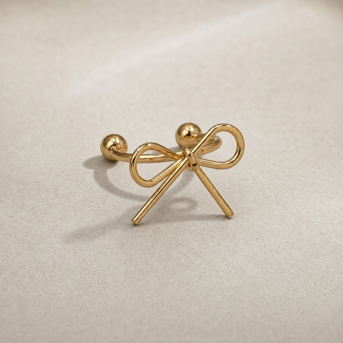Graceful Bow Ear Cuff