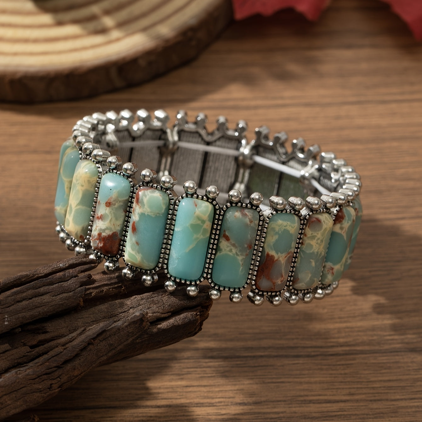 Luxe Bohemian Elastic Turquoise Bracelet