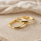 Refined Oval Hoop Earrings