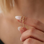 Gold Cat Silhouette Pendant Necklace