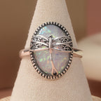 Opal Treasure Dragonfly Ring