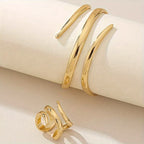 Exquisite Snake Bracelet and Ring Set