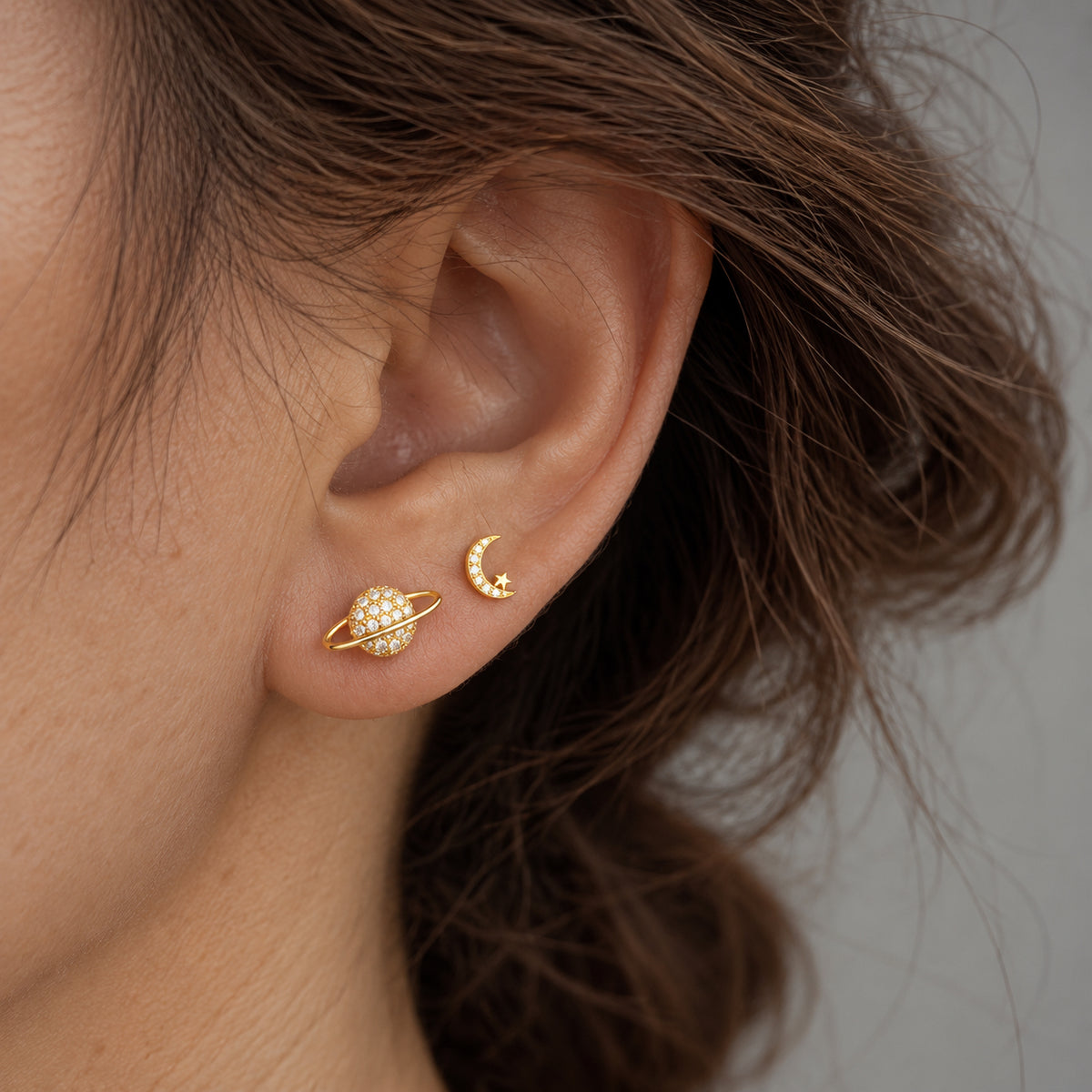 Radiant Celestial Stud Earrings