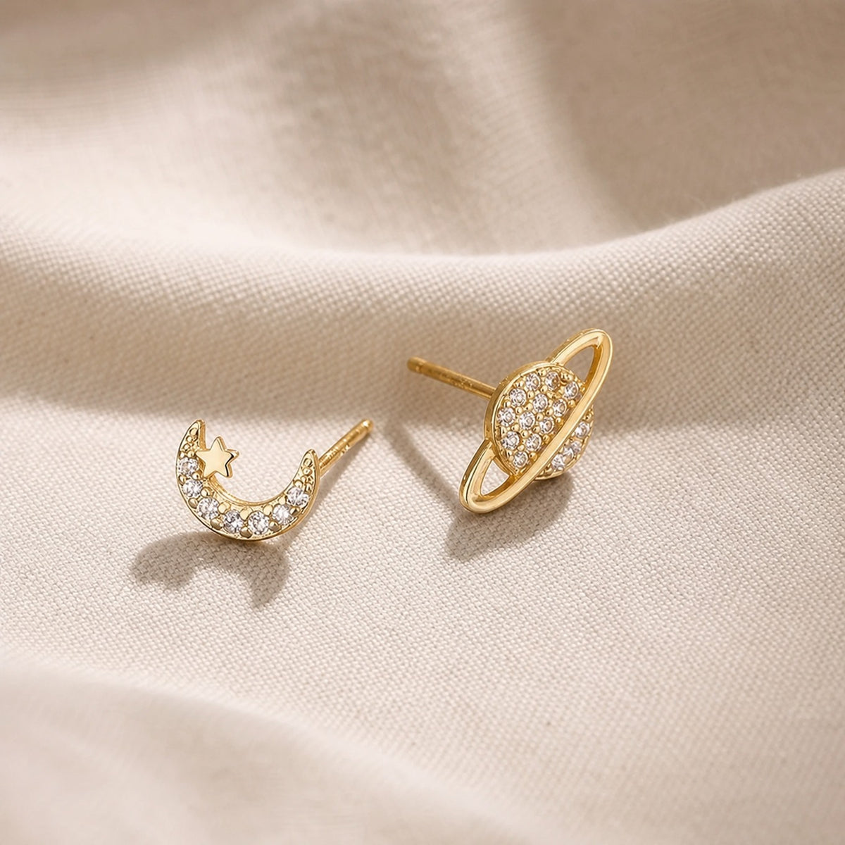 Radiant Celestial Stud Earrings
